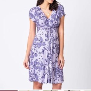 Seraphine Lavender Blossom Knot Front Dress, size 8